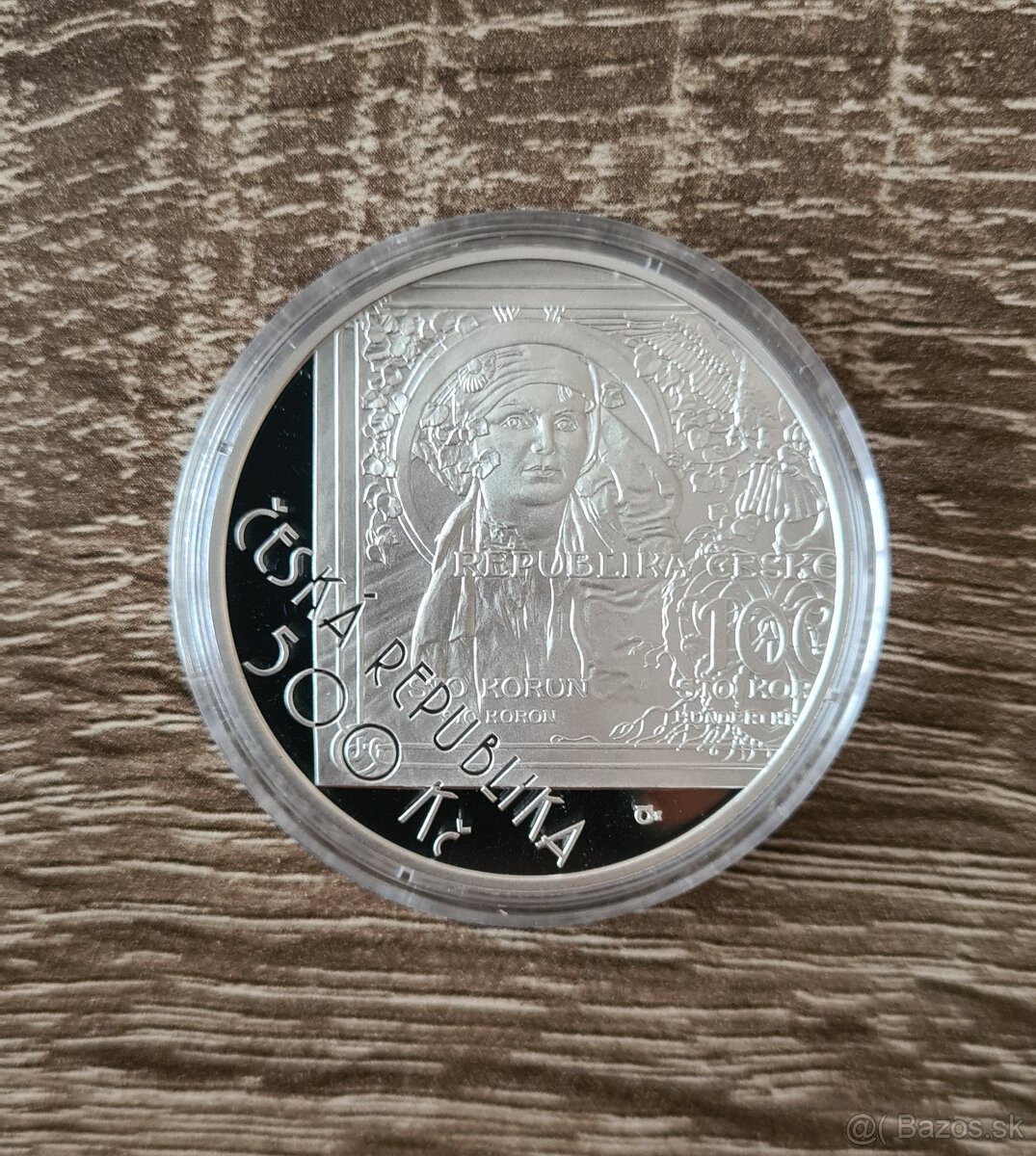 500 Kč Začiatok vydávania čs platidiel - proof (2019)