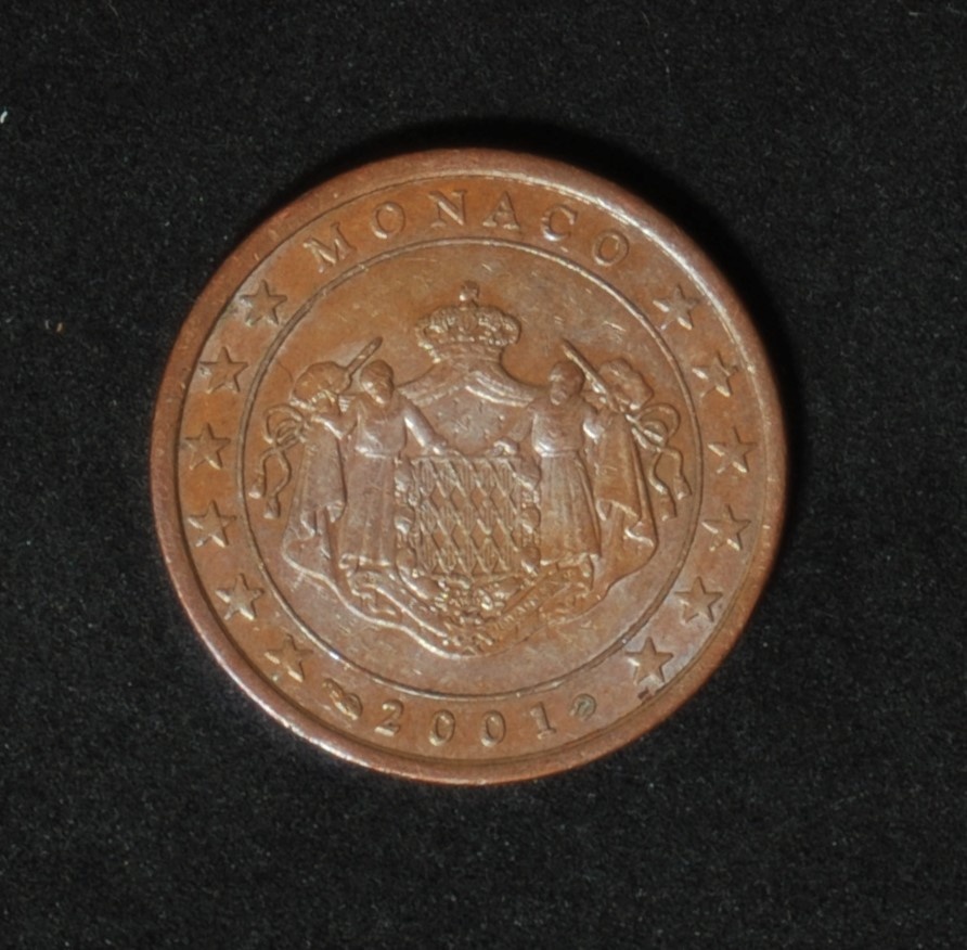 Obehové Euromince - Monako 2001 - 5 centov