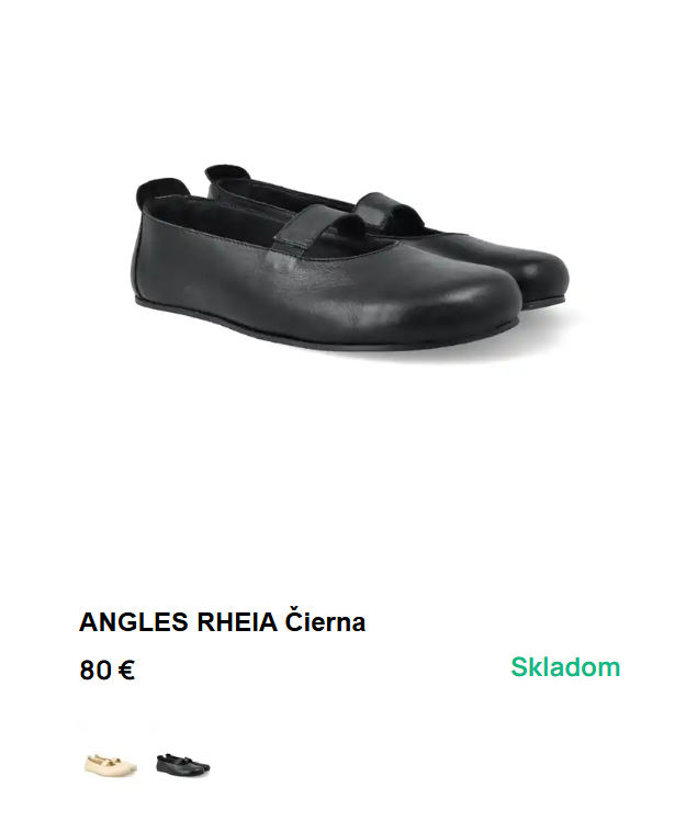 Barefoot topánky ANGLES RHEIA Čierne NOVÉ veľkosť 40