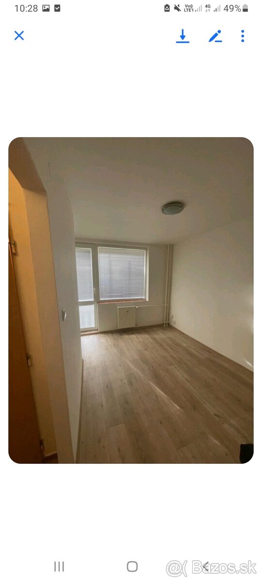 Garzonka s balkonom na prenajom