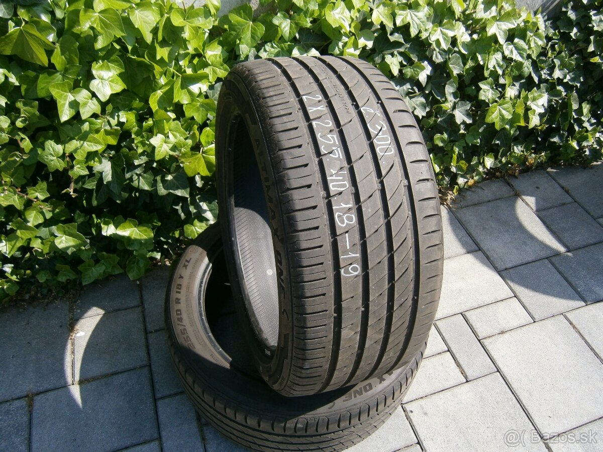 Predám 2x letné pneu GENERALI 255/40 R18 99YXL