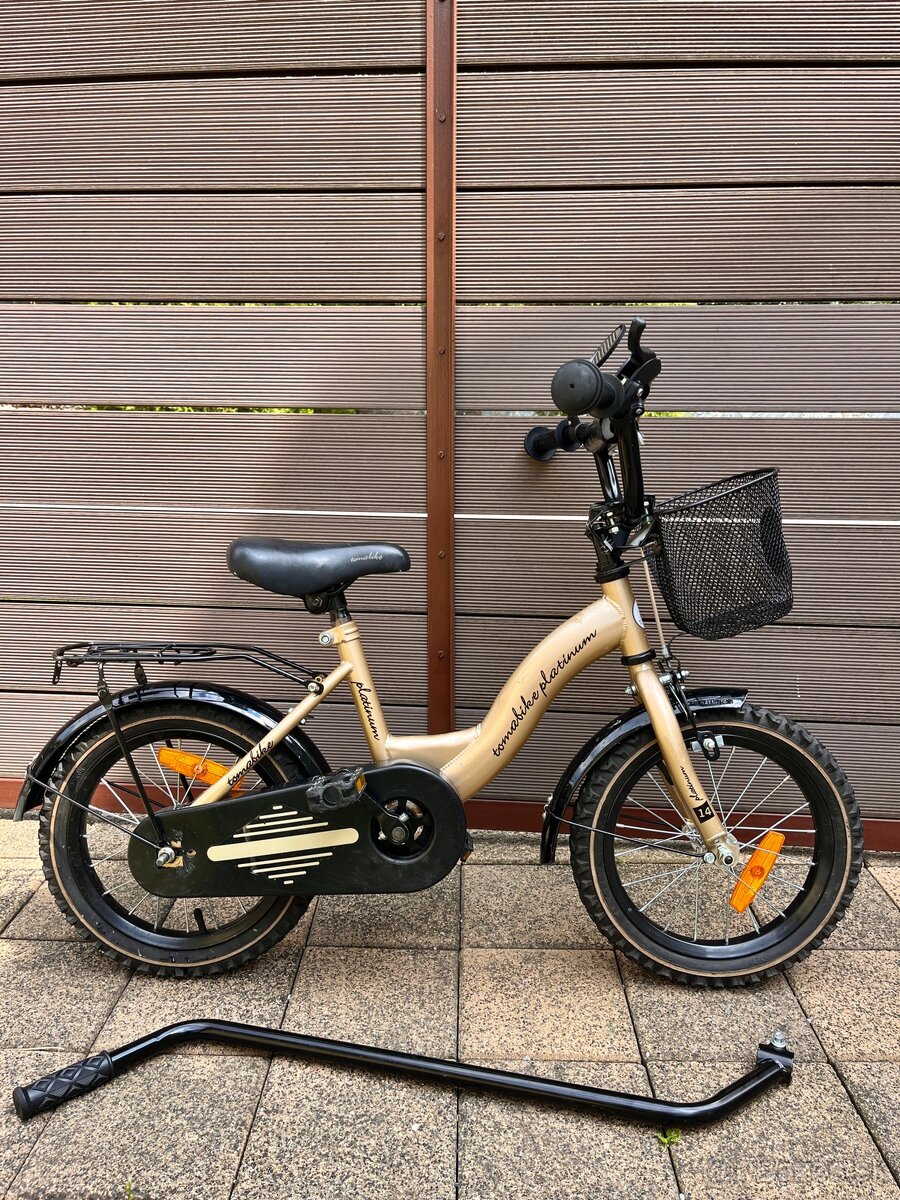 Detský bicykel 14 palcový TOMABIKE platinum