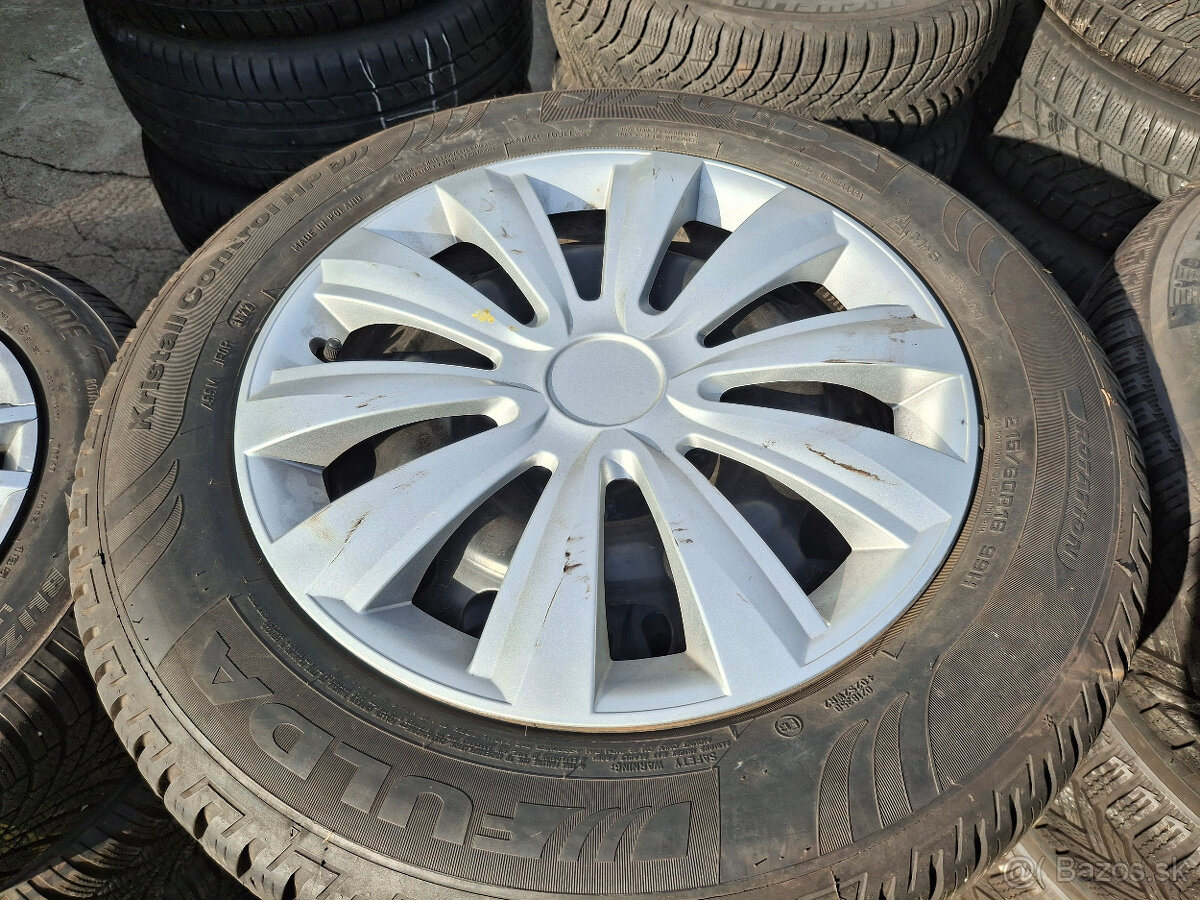 plechové disky "peugeot" 4x108 16" pneu 215/60 r16 zimné