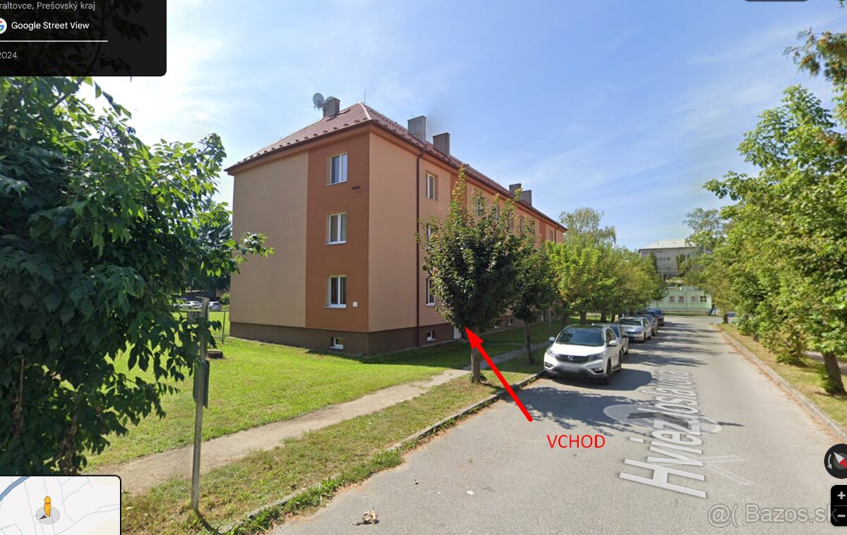 PONÚKAME 1.izb Byt Hviezdoslavova Ulica 452/8, vchod č. 1