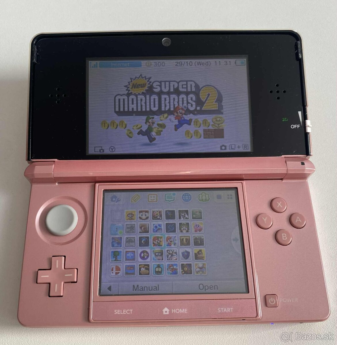 Nintendo 3DS Pink + 64gb