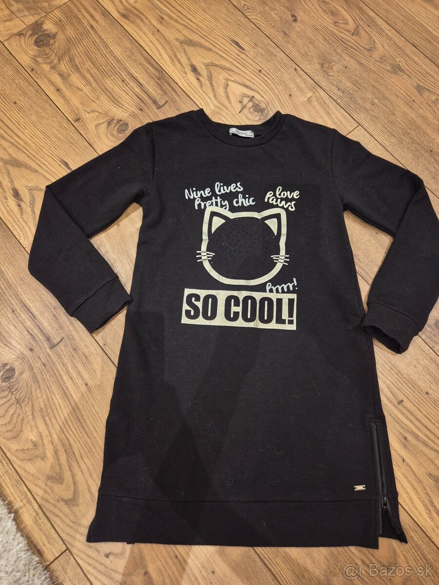 Mayoral šaty čierne 134 (9r.)