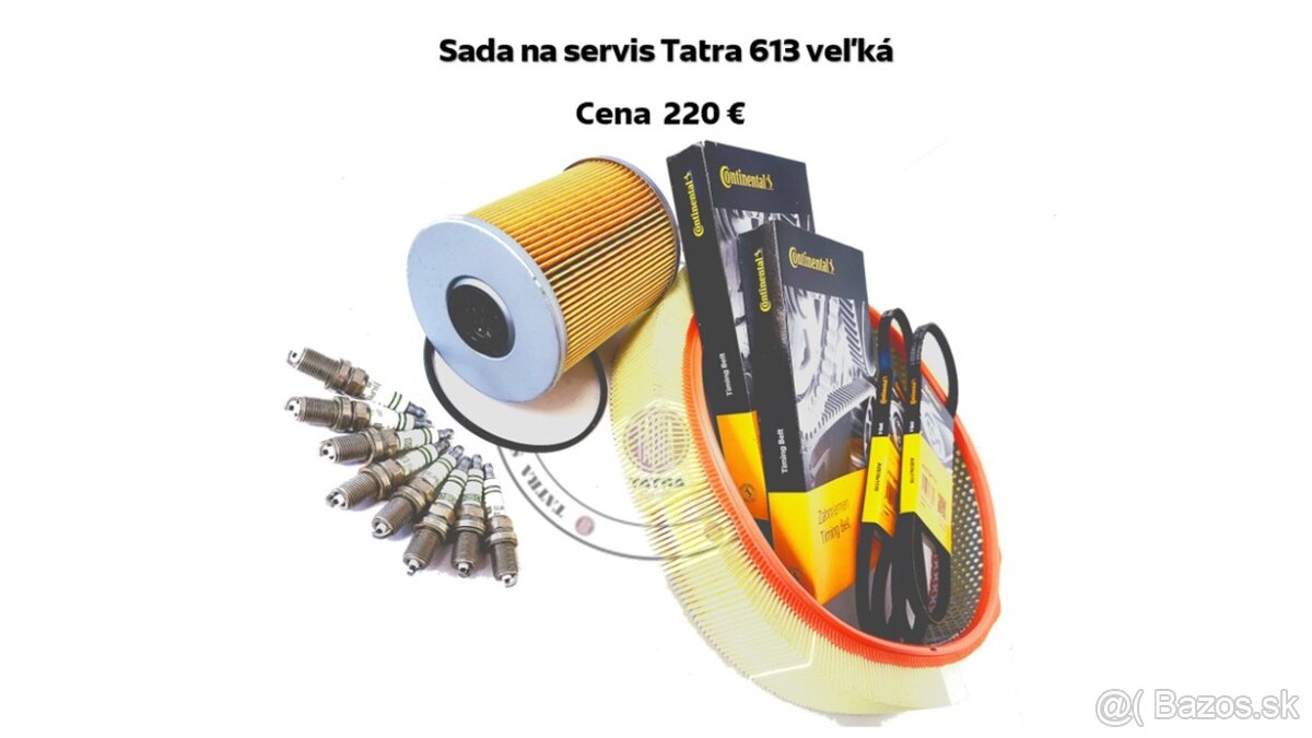 Tatra 613 Velka sada na servis