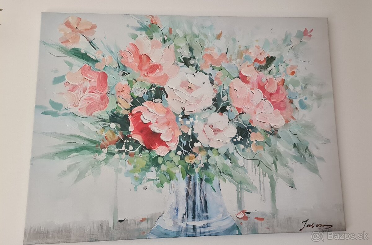 Obrazy - Predám krásny veľký obraz kvetov