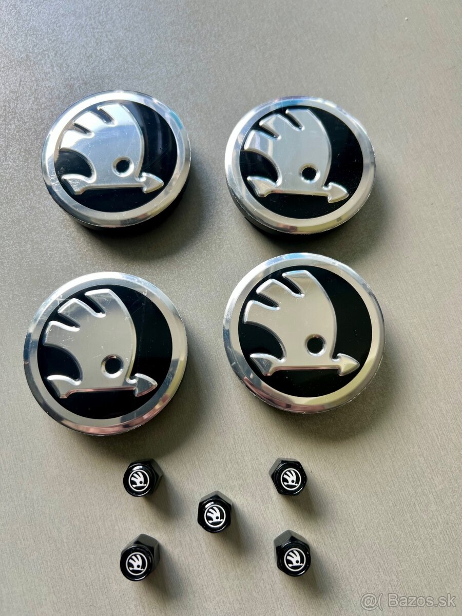 Krytky na disky elektrony Škoda + ventilkové krytky