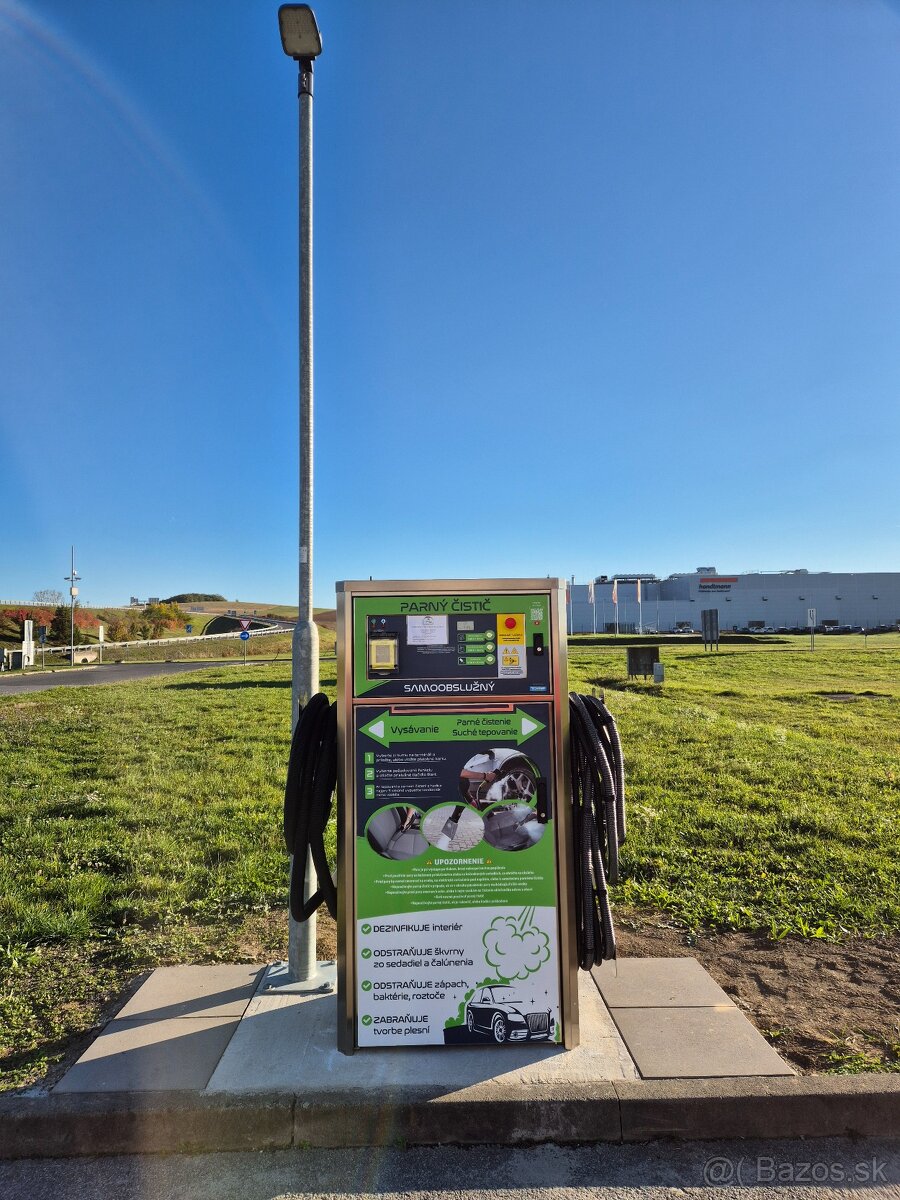 Samo obslužné tepovanie, parné čistenie a vysávanie aut.