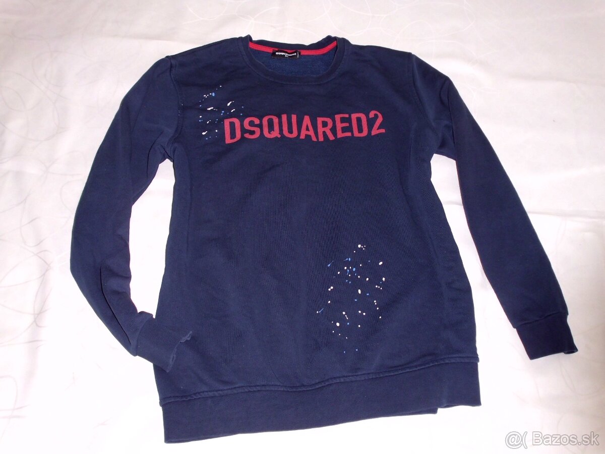 Dsquared pánska mikina tmavomodrá  L-XL