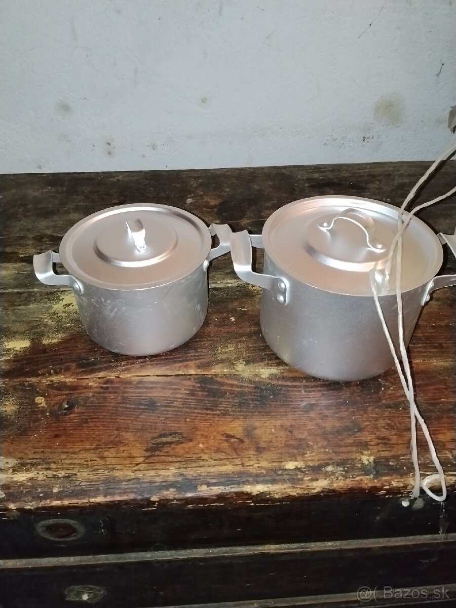 Hrnce 7 x s pokrievkami