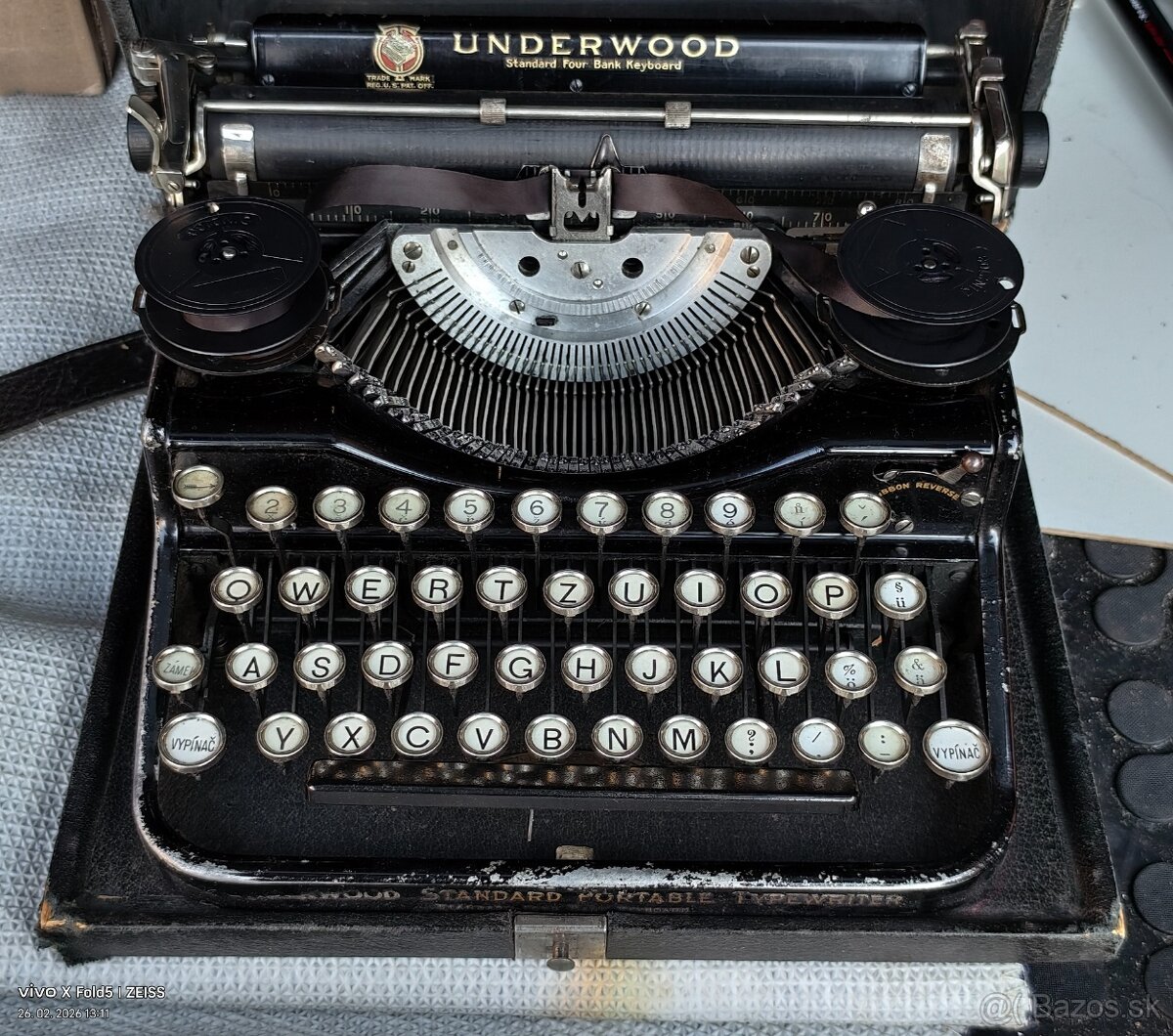 Písací stroj Underwood