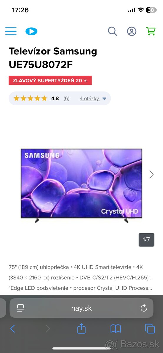 Samsung crystal55