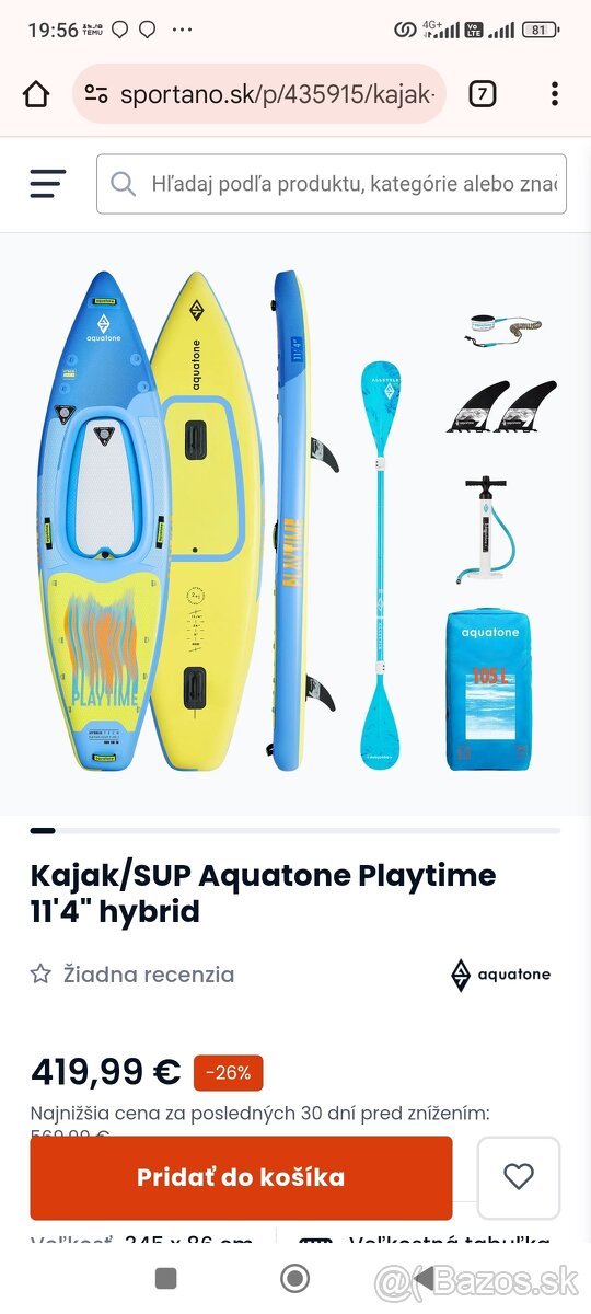 Paddleboard SUP/ Kajak