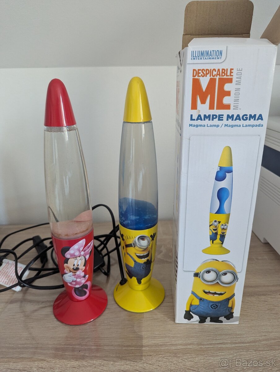 Lávová lampa Minnie a Mimoňi
