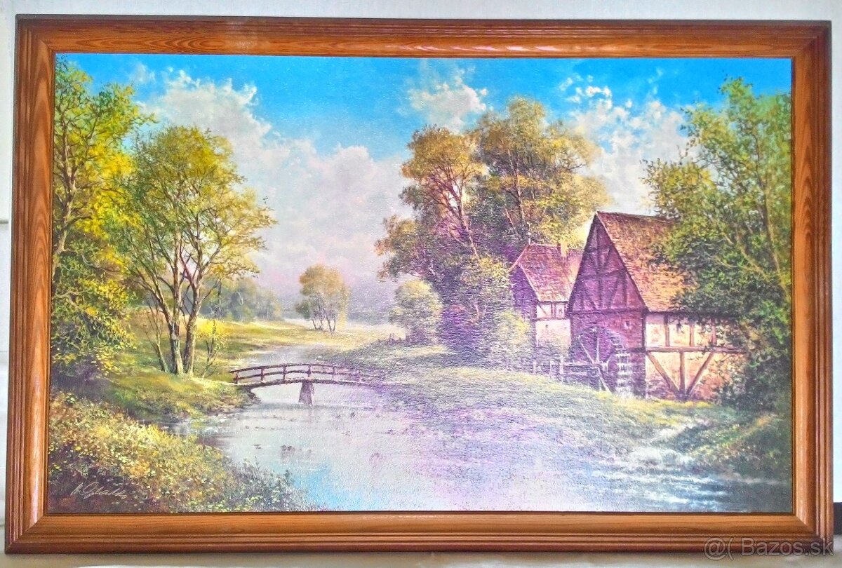 OBRAZ - Mlyn pri rieke Helmut Glassl