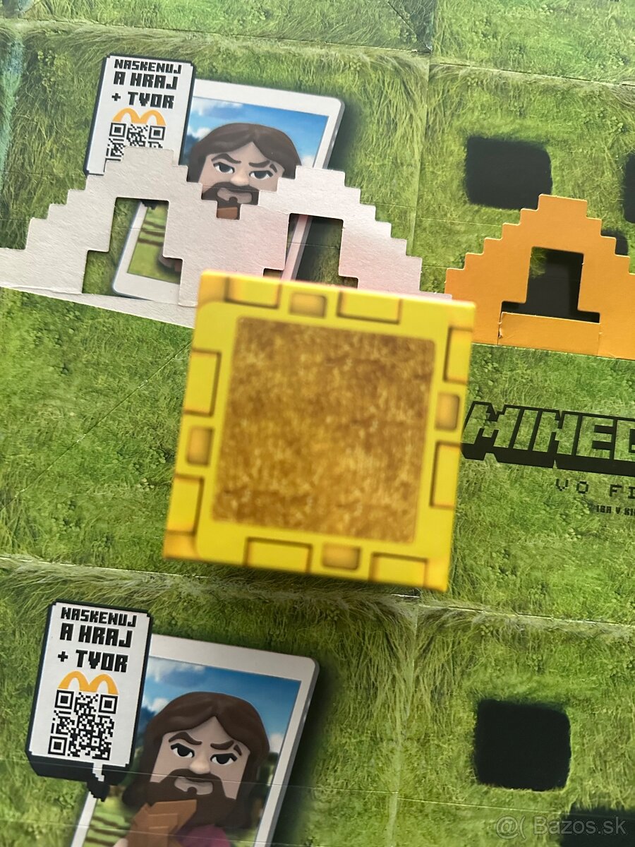 Minecraft kocka – Žltá