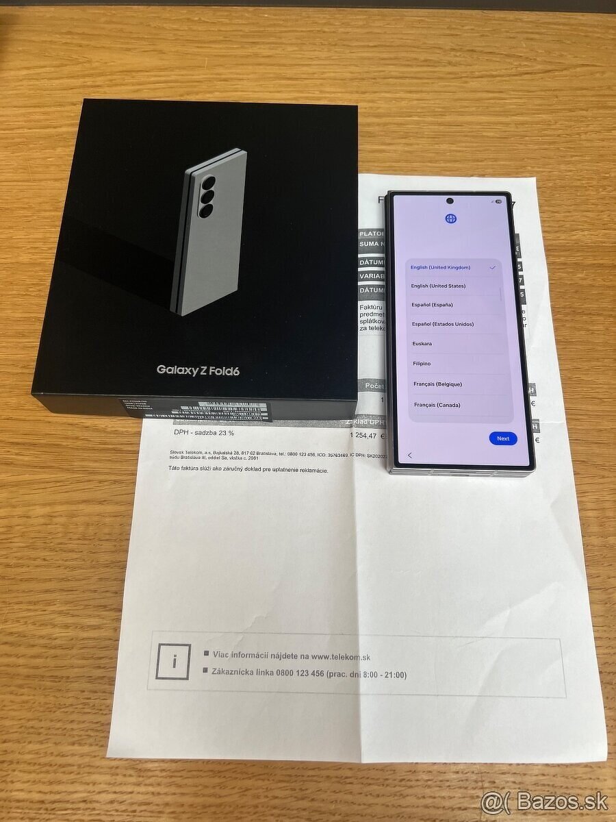 Predám SAMSUNG GALAXY Z FOLD 6 12GB/512GB, TOP stav, ZARUKA