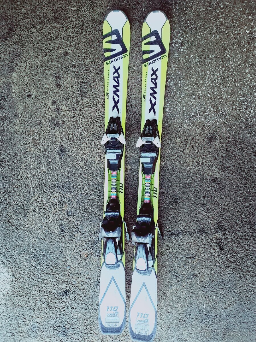 Predám detské Salomon lyže 110