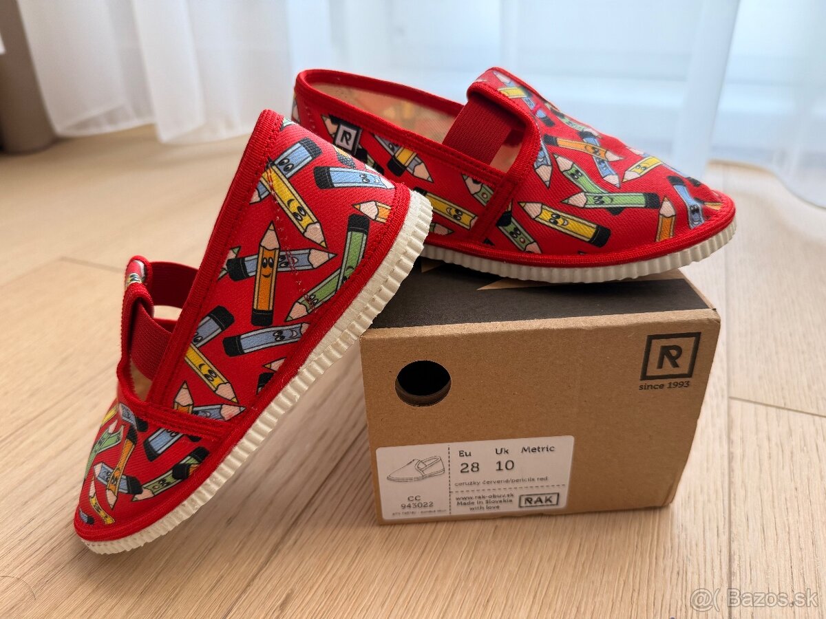 Nove detske papucky Rak, vel. 28