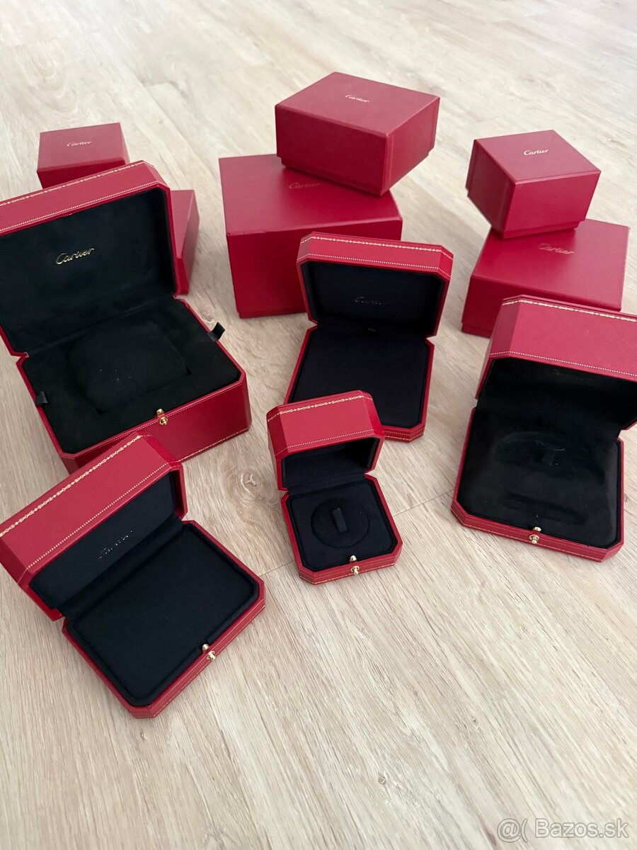 Cartier krabičky a tašky