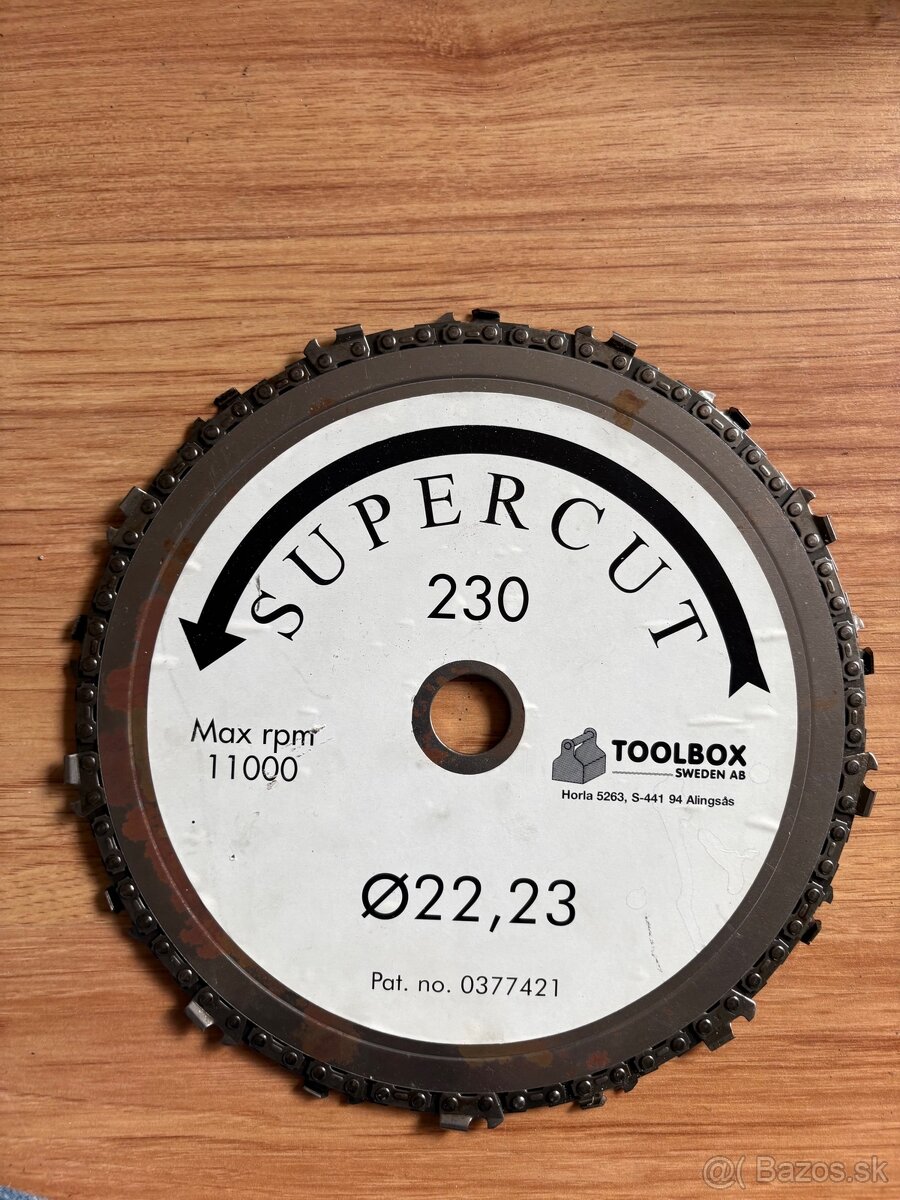 Reťazový kotúč na drevo