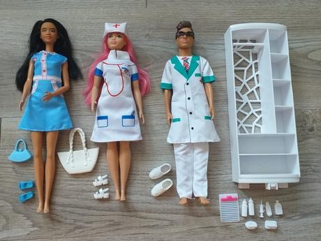 Nové bábiky Barbie,Ken lekár,doktorka,sestrička