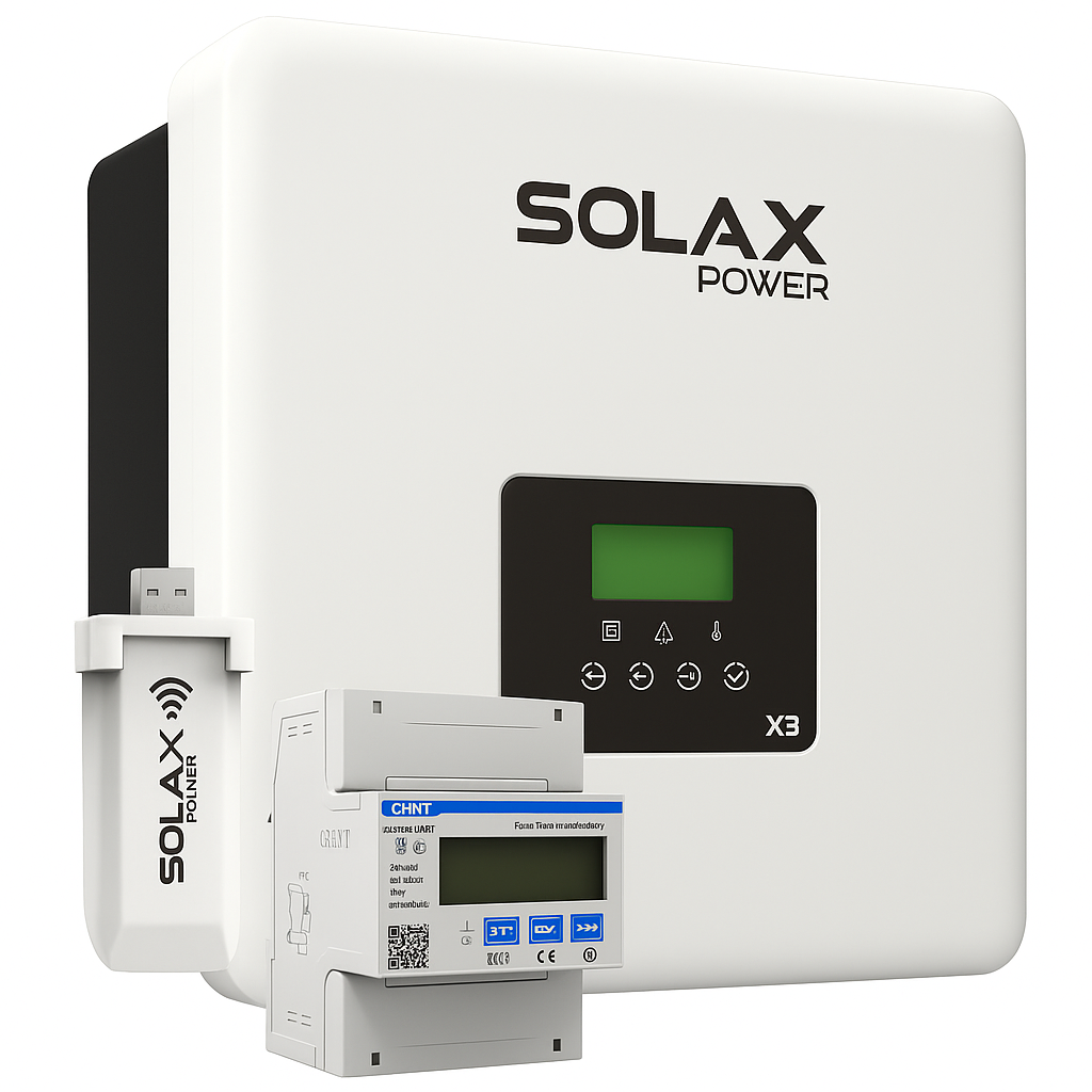 Solax X3-9.0-T-D 9kW + usb wifi + smart meter