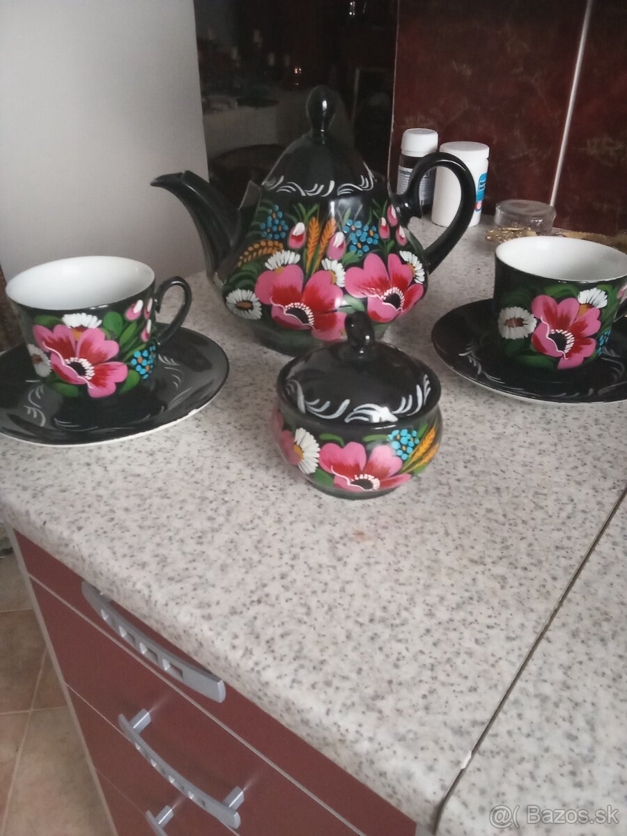 Maľovaná čajová súprava