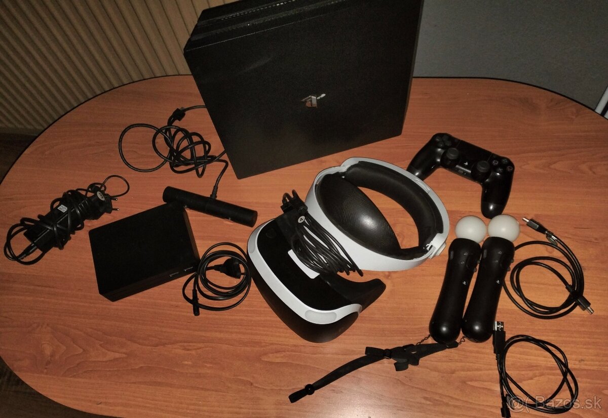 predám PS4 PRO s VR (virtuálnou realitou)