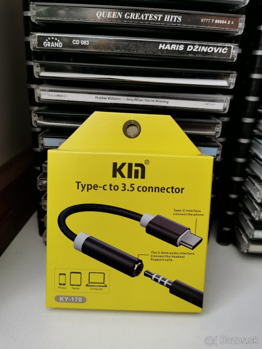 Redukcia USB-C na Jack 3.5mm
