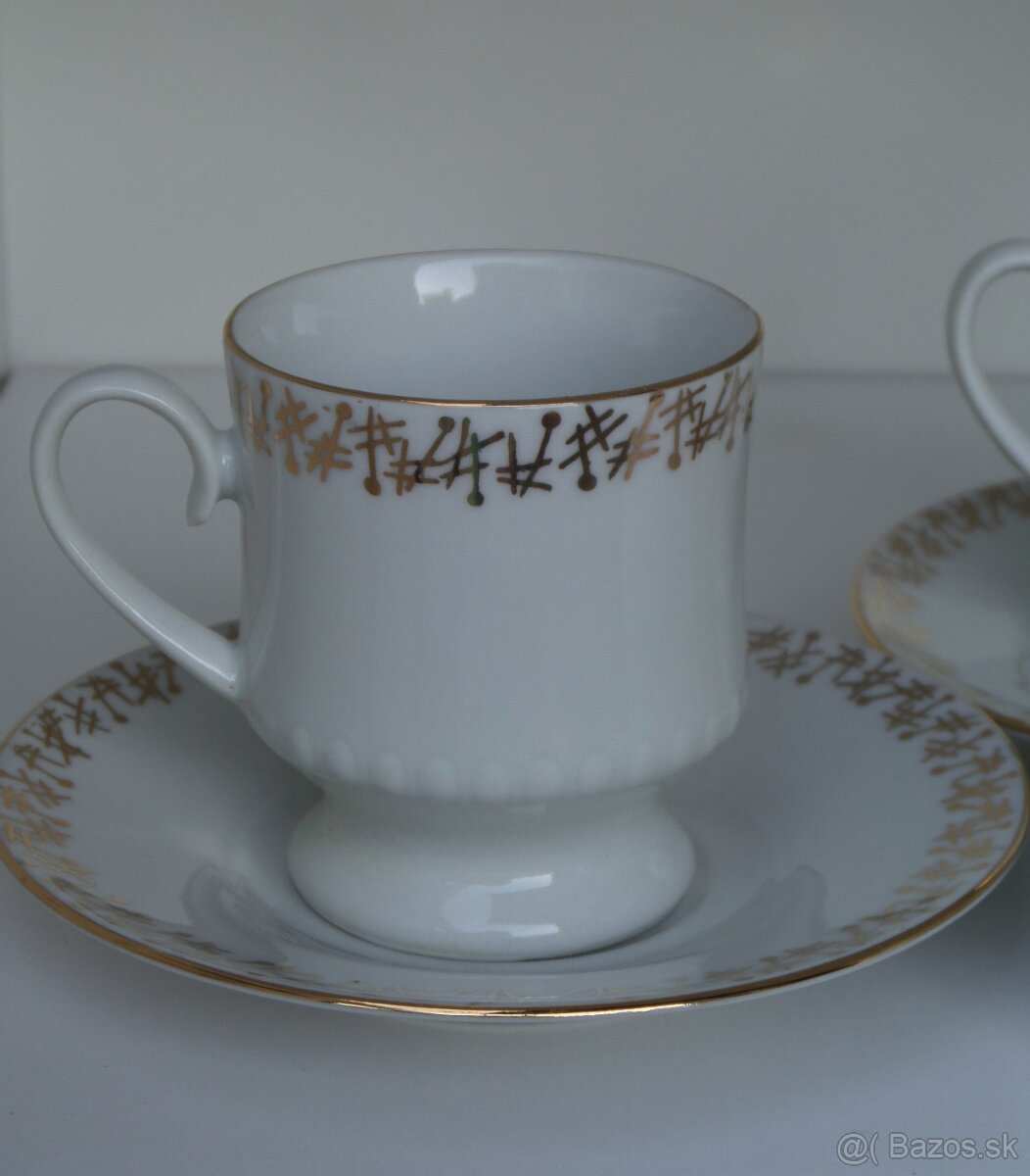Retro porcelánová súprava