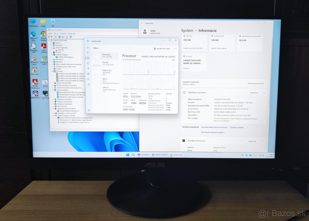 Dotykový LED monitor 20" HDMI