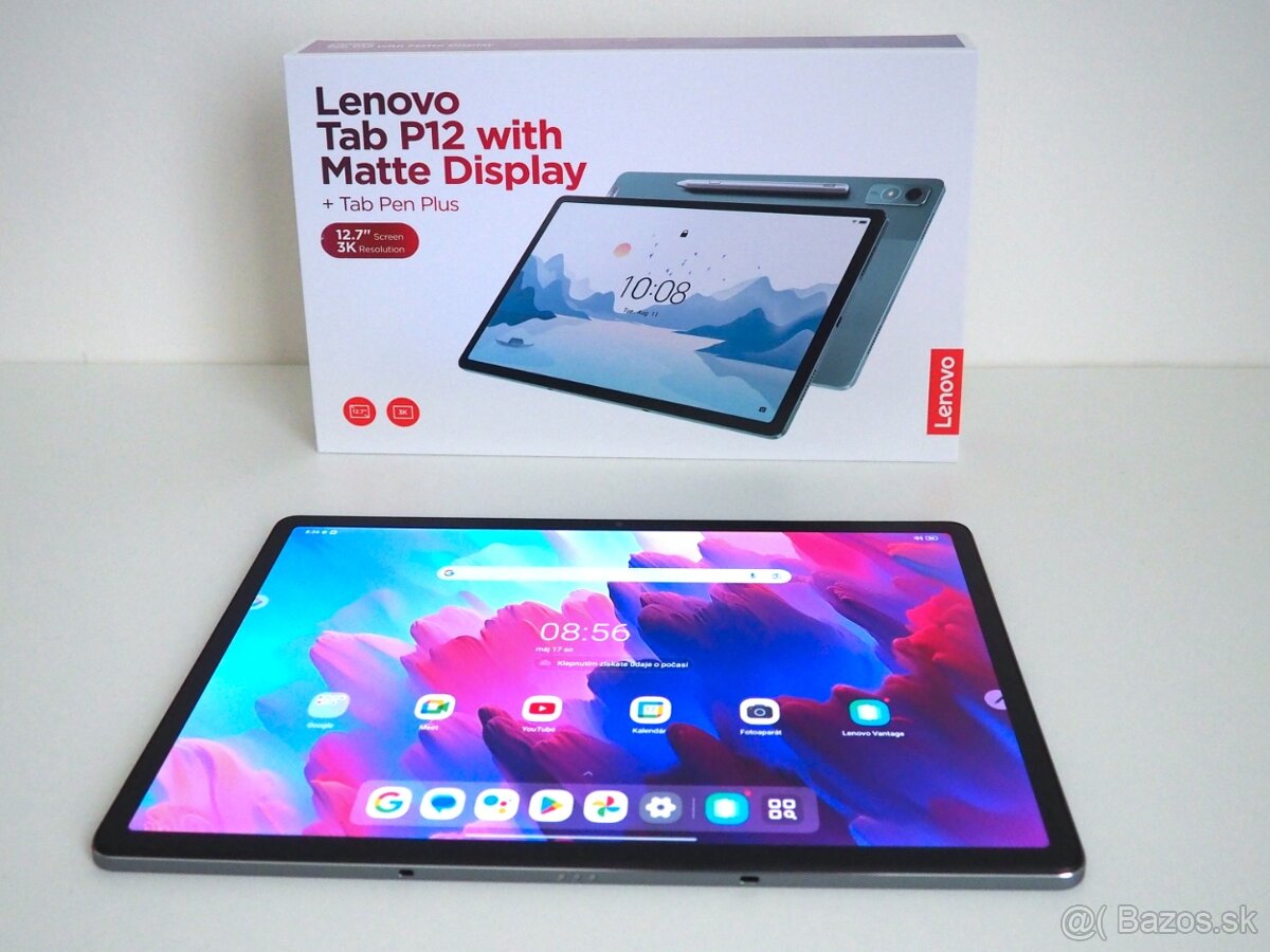 Tablet Lenovo P12, 8/128GB, Stylus, 3K matný display, A15