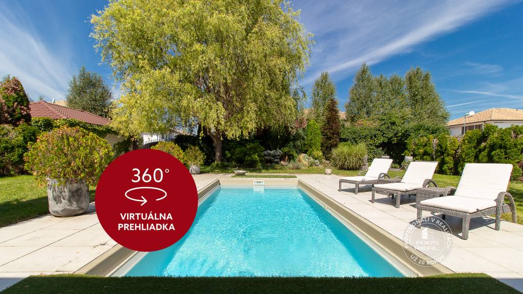 AXIS REAL | 4i Bungalov, bazén, pozemok 800m2, ECO OSADA, lu