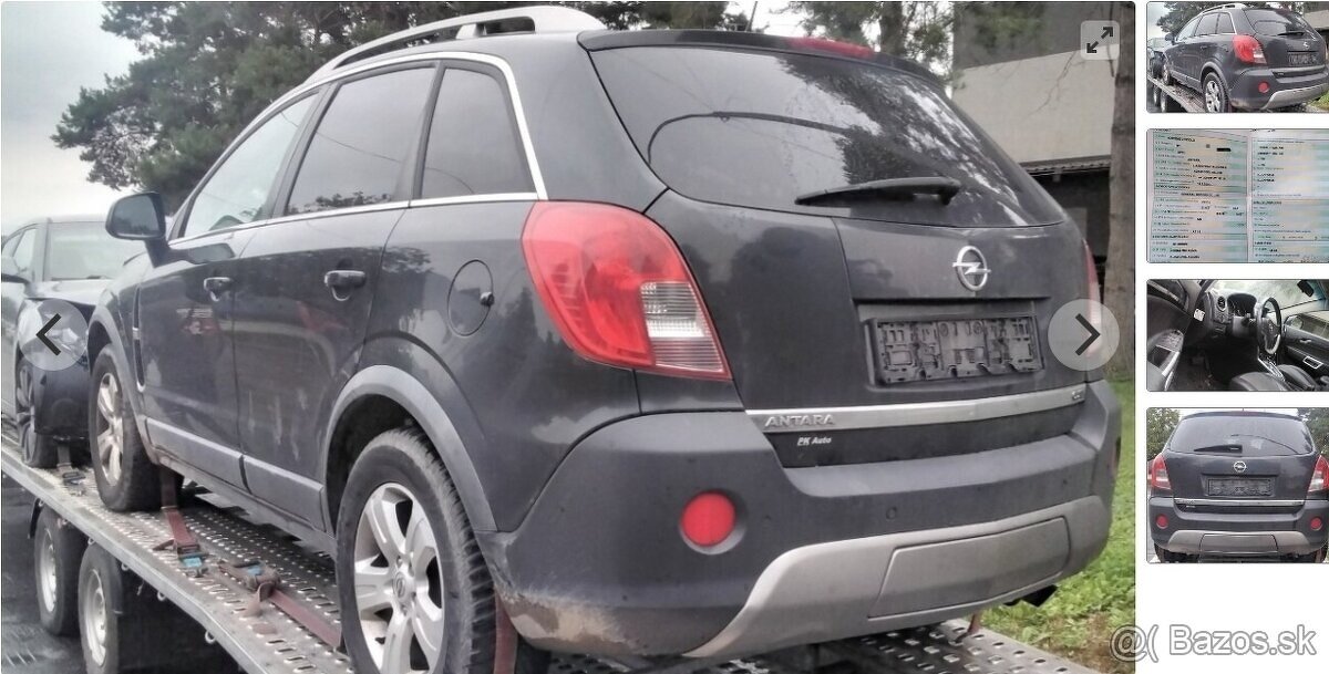 Opel Antara 2.2 CDTI 2014 120kW predam MOTOR Z22D1, DVERE