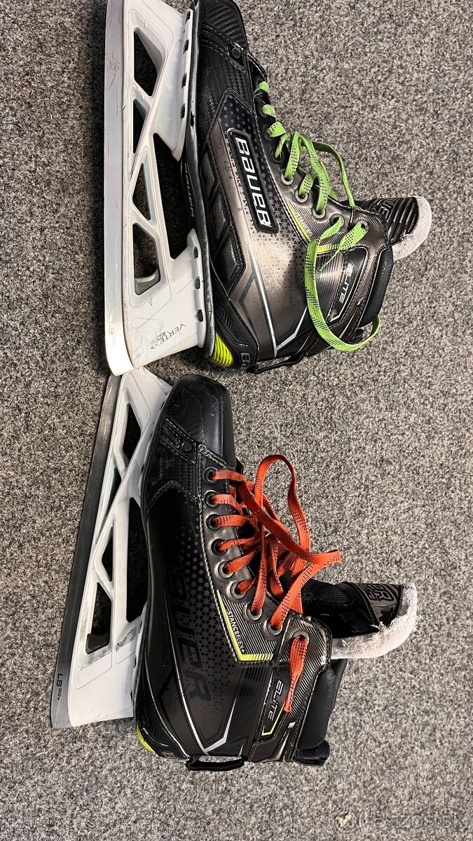 brankárske korčule BAUER elite + náhradné nože