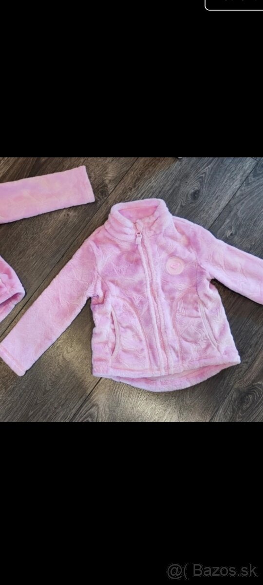 Mikina Roxy flísová ružová 2-3roky
