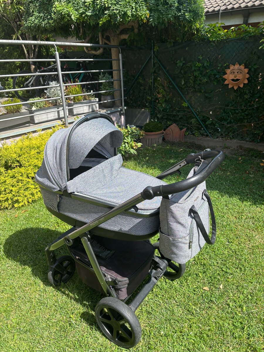 Kočík Espiro Next Grey + vajíčko Cybex Aton