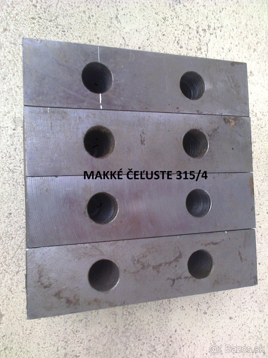315/4 mäkké čeľuste.