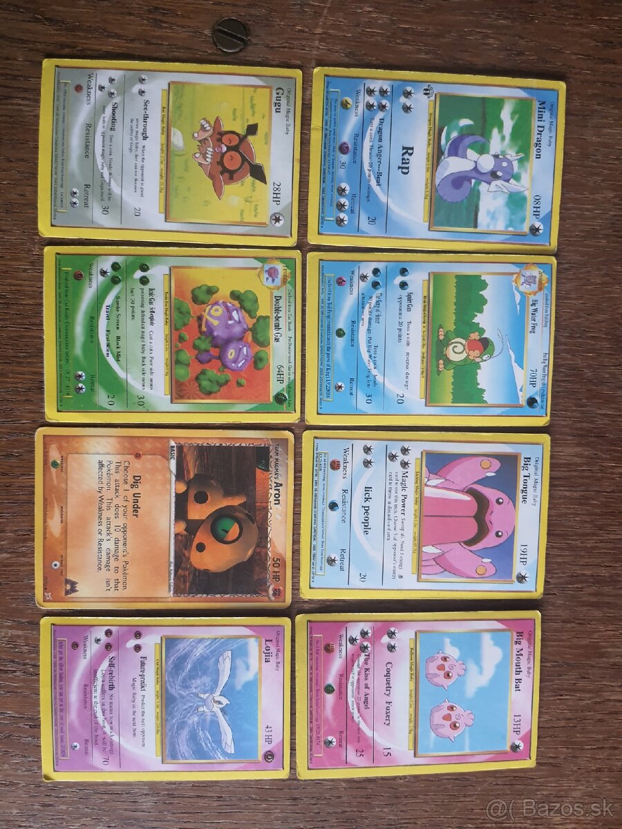 Pokemon karty staré set 3