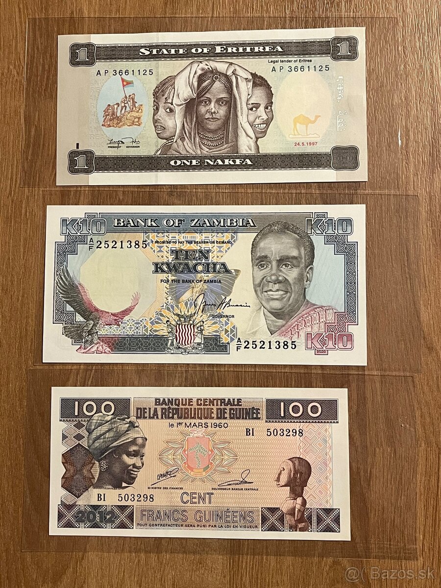unc bankovky Afrika