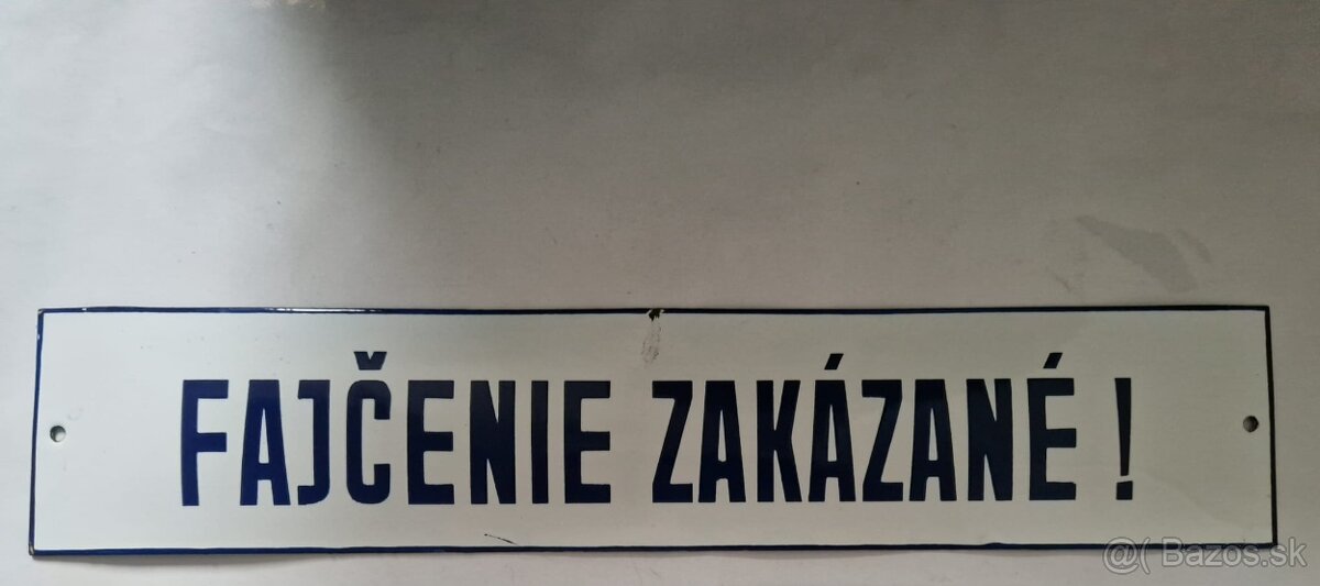 Tabuľka FAJČENIE ZAKÁZANÉ