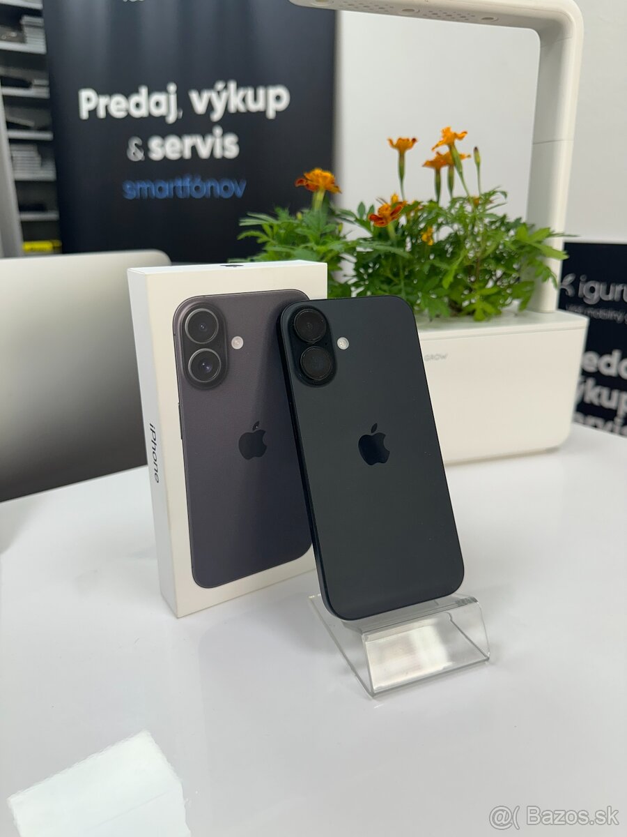 Apple iPhone 16 128GB Black-Batéria 100%