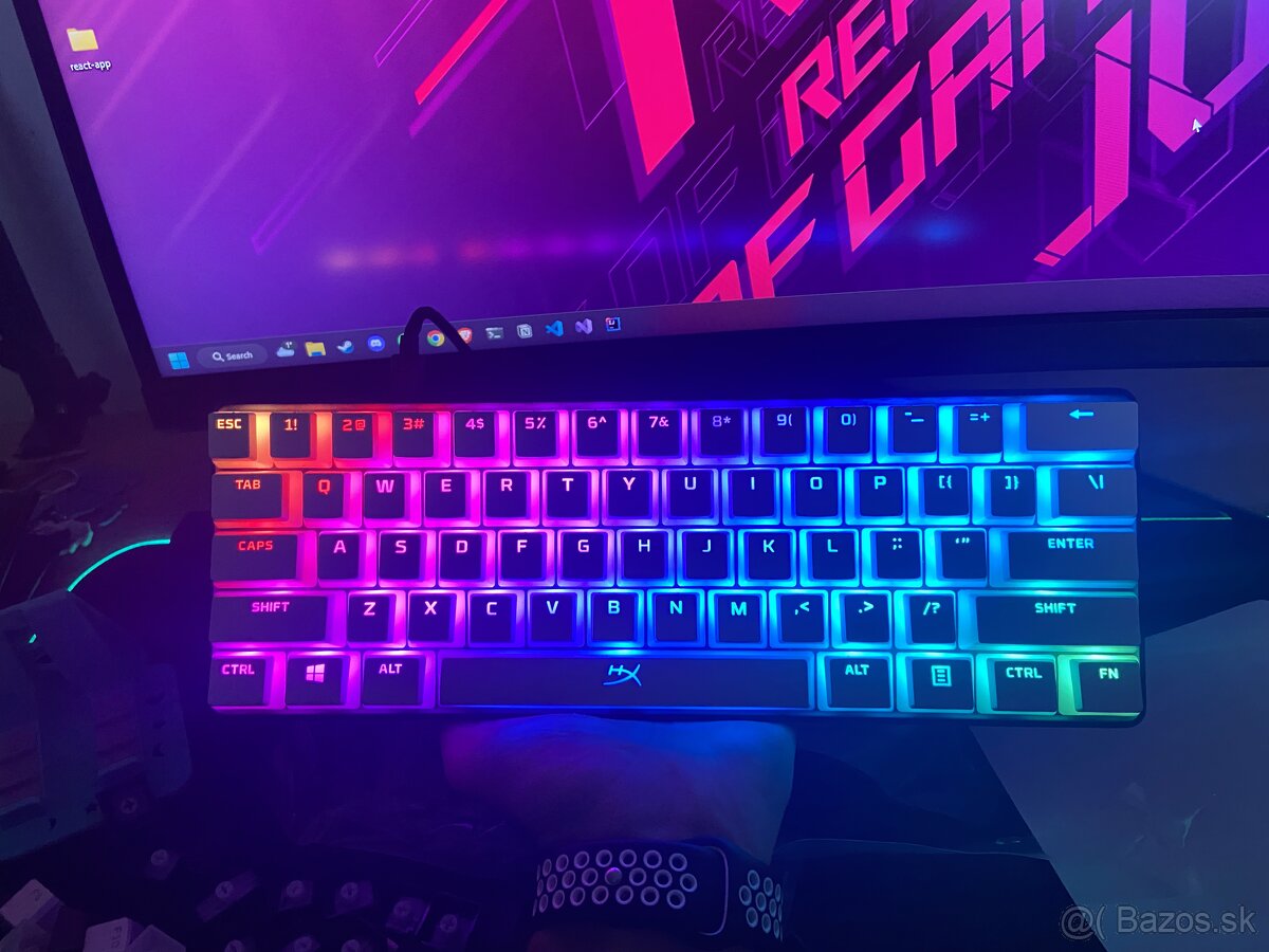 HyperX Alloy Origins 60 + Pudding Keycaps