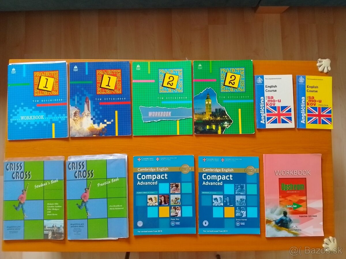 Rôzne učebnice angličtiny
