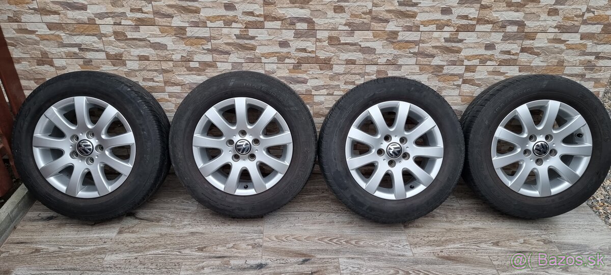 Predám originálne hliníkové disky VW r15 5x112 et50 6,5J