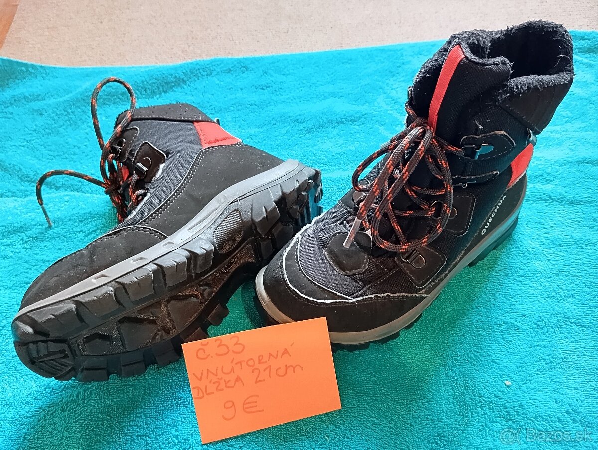 Kvalitné zimné topánky (31, 33, 34, 35, 36)