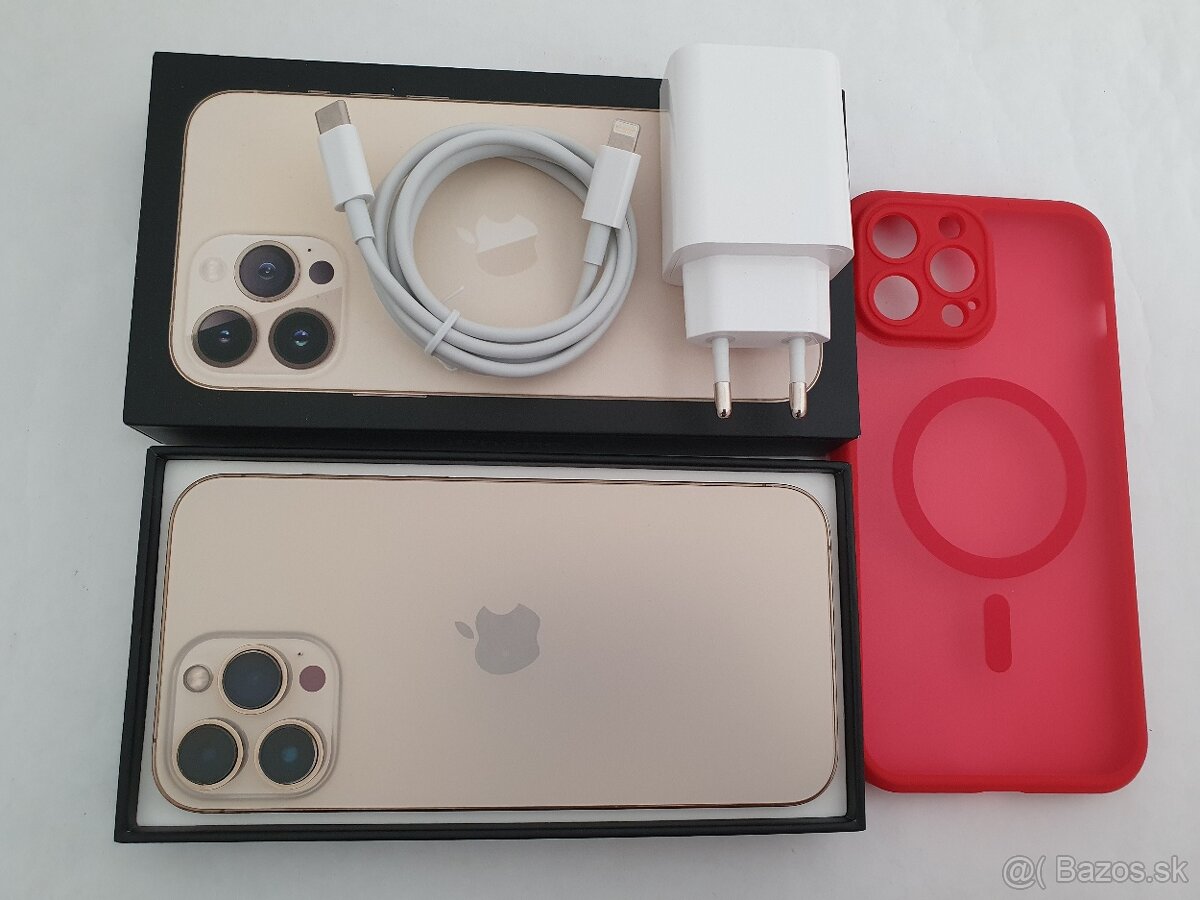 iPhone 13 PRO Max 128GB 100% kapacita batérie ZLATY